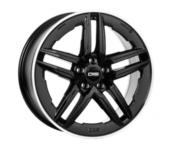 Winterkomplettrad CMS C29-AERO 9,5x19 diamond rim black + Reifen